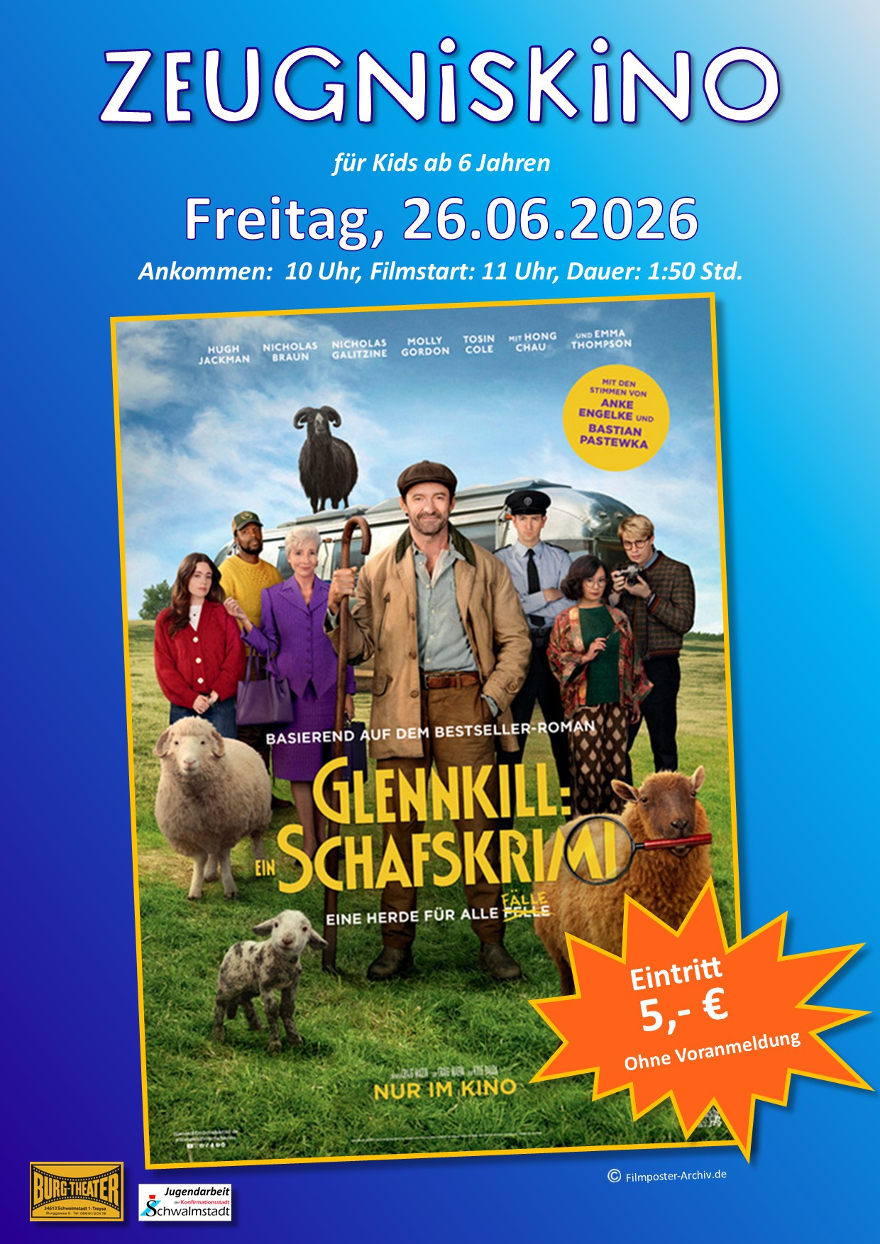 Plakat Zeugniskino 26.06.26